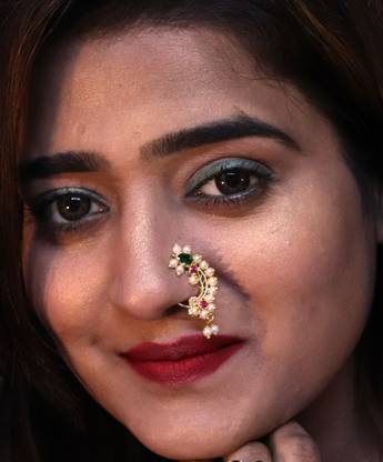 mycoh Cubic Zirconia Gold-plated Plated Brass Nose Ring
