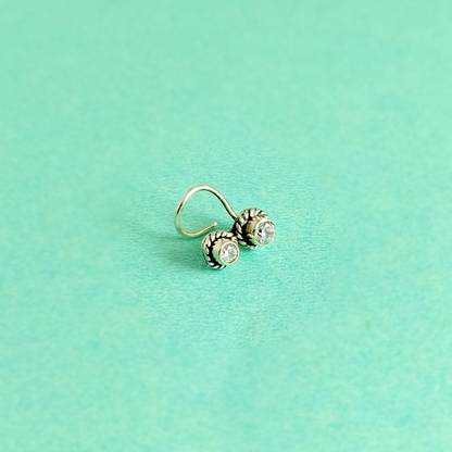 jsaj Zircon 999 Silver Plated Sterling Silver Nose Ring