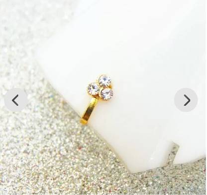 RENU CREATION Gold-plated Plated Metal, Alloy, Brass, Tungsten Nose Stud