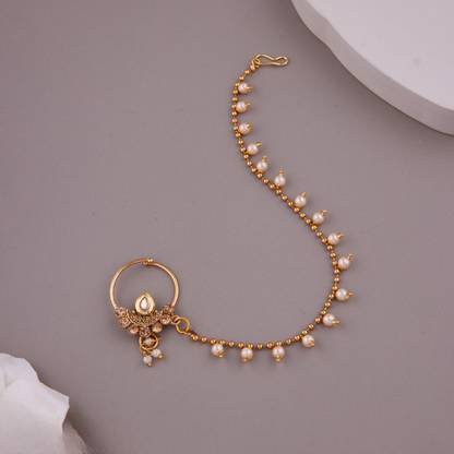 GC PREMIUM JEWELLERY Gold-plated Plated Brass Nathiya
