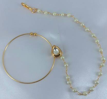 Nirmalkayaa Beryl Gold-plated Plated Alloy Nathiya