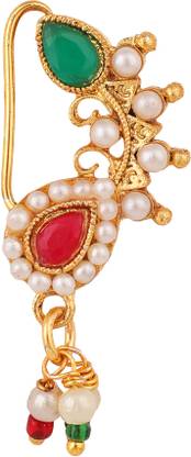 Mode Mania Cubic Zirconia Gold-plated Plated Brass Nose Stud