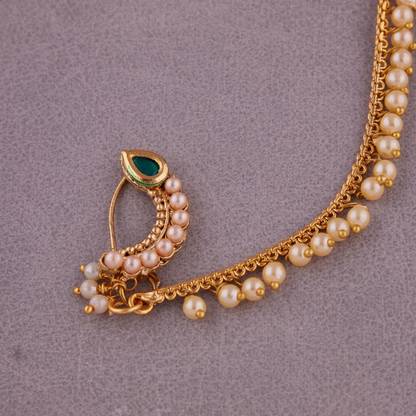 GC PREMIUM JEWELLERY Gold-plated Plated Brass Nathiya