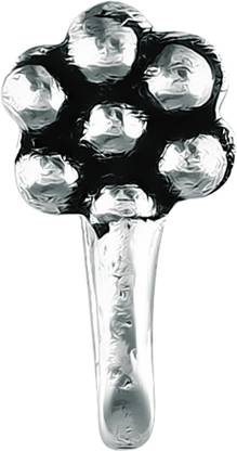 MEENAZ Silver Plated Copper, Sterling Silver, Brass Nose Ring