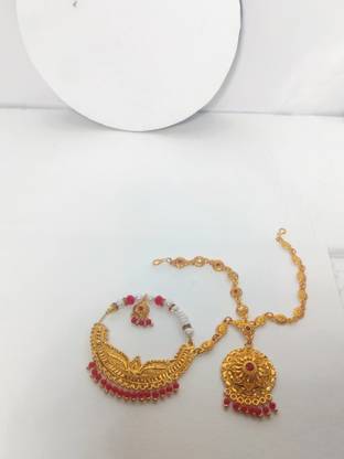 MOHINIMAA ENTERPRISES Gold-plated Plated Alloy Nathiya