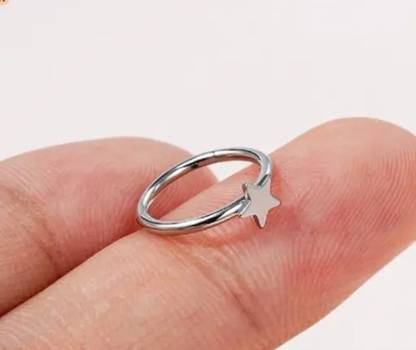 MMJEWLLERY Silver Plated Sterling Silver Nose Ring
