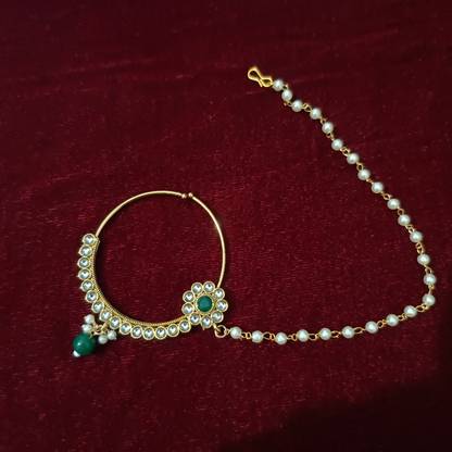 PS jewells Crystal Gold-plated Plated Alloy Nathiya