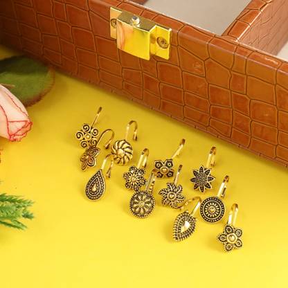 TANAIRA Gold-plated Plated Zinc Nose Stud Set