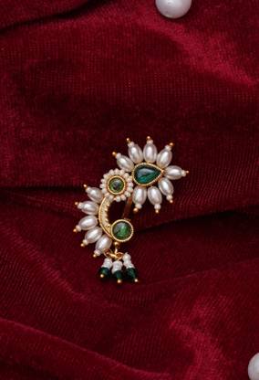 MALIFIONNA Beads Gold-plated Plated Brass Nose Ring