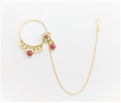 Headshot Ruby Gold-plated Plated Alloy Nose Stud