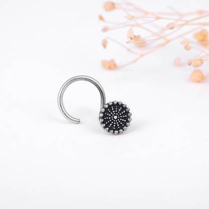 GIVA Rhodium Plated Sterling Silver Nose Stud