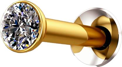 Shradha Diamond Gold-plated Plated Copper Nose Stud