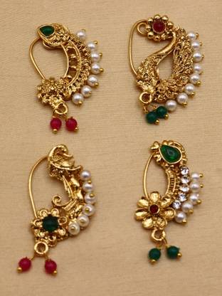 Vivanta Cubic Zirconia Gold-plated Plated Alloy Nose Stud