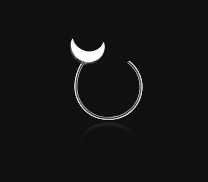 MMJEWLLERY Sterling Silver Plated Silver Nose Ring