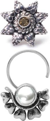 jsag Sterling Silver Plated Sterling Silver Nose Stud