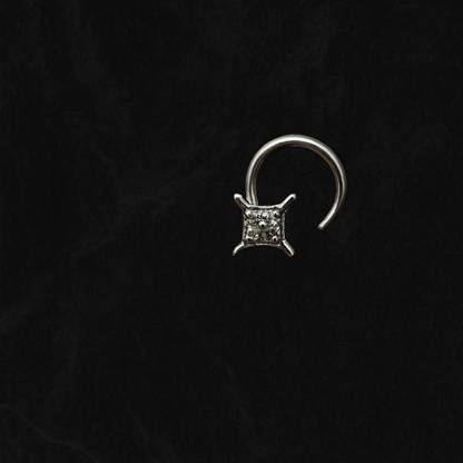 The Velvet Box Silver Nose Stud