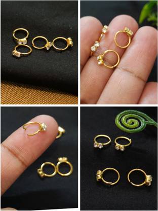 Ramayani collection enterprise Gold-plated Plated Alloy Nose Ring Set