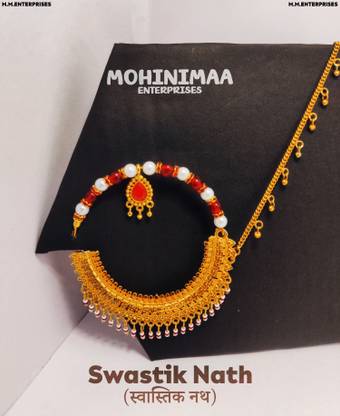 Mohinimaa Beads Gold-plated Plated Brass Nathiya
