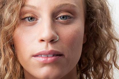 MMJEWLLERY Silver Plated Sterling Silver Nose Stud