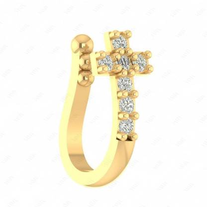 Bawree Crystal Gold-plated Plated Metal Nose Stud