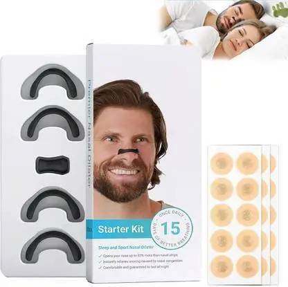 BLACYOU Breathing Magnetic Nasal Strips | Anti Snoring Nose Clip Skin Safe Anti-snoring Nose Shaper