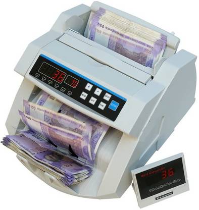 SWAGGERS Blue LED Note/Money/Currency Counting Machine with Fake Note Detection Updated Note Counting Machine