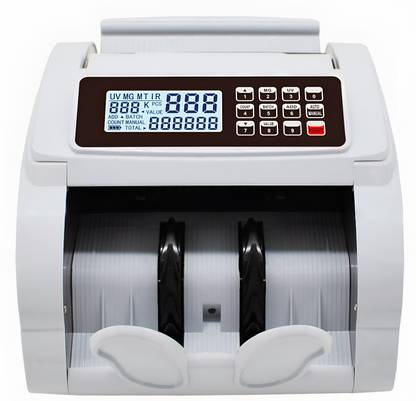 Drop2Kart Manual Value Cash Counter with UV/MG/DD Counterfeit Note Detection, LED Display and Fully Updated for All Indian Currency Note Counting Machine