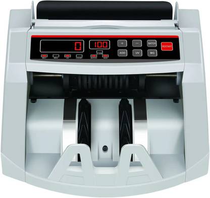 Drop2Kart CashCounter with DualMotor,ADD/BATCH Mode,UV/MG Sensor with Calculator Note Counting Machine