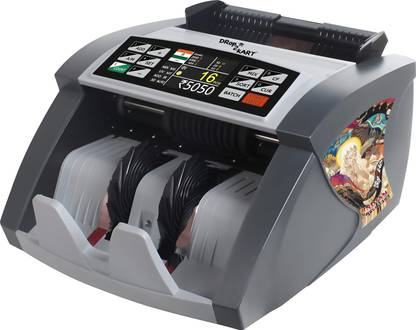 Drop2Kart Mix Value Cash Counter - LCD Display, Dual Heavy-Duty Motor, UV/MG/MT/IR Fake-Note Sensors, After Sales Service Support Note Counting Machine