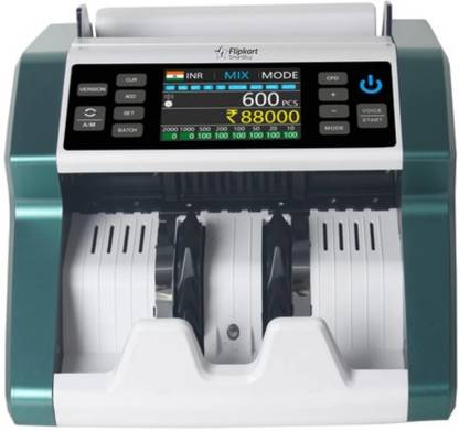 Flipkart SmartBuy Mix Note|Value, Money and Cash Counter with Fake Note Detection|Easy-to-use Note Counting Machine