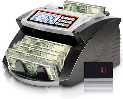 BRONTIX Portable LED Display Mini Best Money Counting Machine for Home, UV/WM Function Note Counting Machine