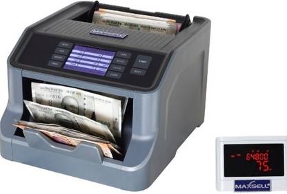 maxsell Max50 Value tek mixed value counter cum fake detector Note Counting Machine