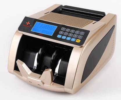 SWAGGERS Black pro Currency Counting Machine Updated for New Notes(with Fake Note Detector) Manual Value Counting Note Counting Machine