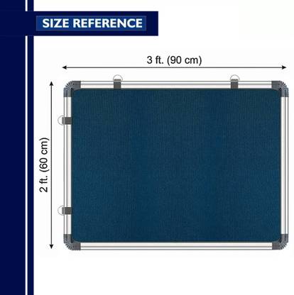 Viprax 2*3 feet Notice Board / Pin Up Display Board with 50 pins for Office and Home Notice Board