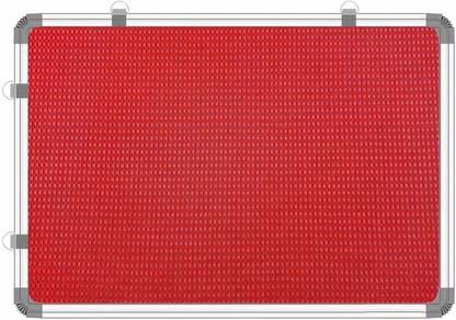 CraftXpress Premium 3x5 Feet Red Noticeboard/Pin-up Display Board For Office/Home Use Notice Board