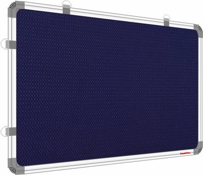 DeskFlex 3x4 Feet Premium Material Blue Notice Board/ Pin-up Board For Study Room Notice Board