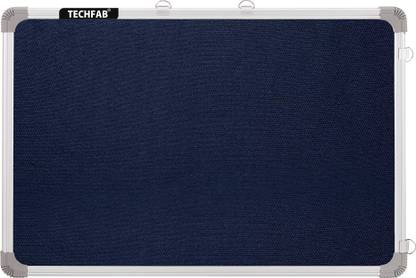 Techfab 1.5x2 Ft. Pin Up/Display High Resilience Foam Fabric with (20 Push Pins) Notice Board