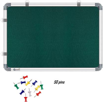 sunshine system 1.5x2 Feet Notice Board/Pin Up Board/Bulletin Board/Display Board/Soft Board Notice Board