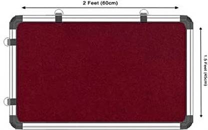 katrik 1.5x2 Ft Maroon Notice Board, Pin-up Display Board for Office, School and Home-1 Notice Board