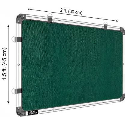 Preha 1.5x2 feet Notice Board / Pin Up Display Board with 50 pins for Office and Home Notice Board