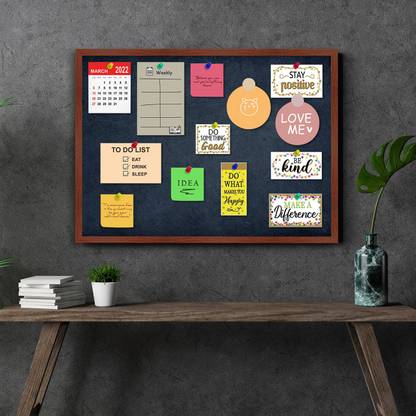 Artstreet Notice Board Bulletin Board Pin-up Soft Cork Texture Display Board Notice Board
