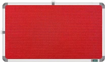 ShelfKing 28x41 CM Premium Material Red Notice Board/Soft Board For Coaching Class Use Notice Board
