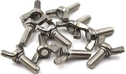 Mec Bolt 304 Wing Bolt Set M6x30 Hand Twist Screw Butterfly Screw Sets 20PCS