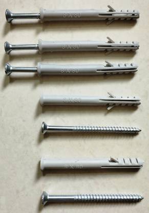 RAKESH Nut & Bolt Set Nylon Frame Fixing Anchor