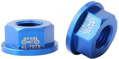 Lyla Nut & Bolt Set Kids Bicycle Hubs Nut M10 Folding Balance Bike Wheel Hubs Axle Nuts Blue