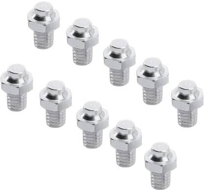 Lyla Nut & Bolt Set 10pcs Bike Pedal Screws Mountain Bike Pedal Fixed Studs Anti-Slip Silver