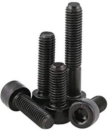VP INDUSTRIES Bolt M4x12 mm Allen Socket Head Cap Screw High Tensile 10.9 Grad (Pcs-25)| Allen Socket Head Cap Bolt with Allen Key 1 Pc