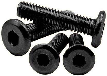 VP INDUSTRIES Bolt (Pcs-15) M6x70 mm JCB Allen Head Screw High Tensile 10.9 Grad Black Zinc Plated