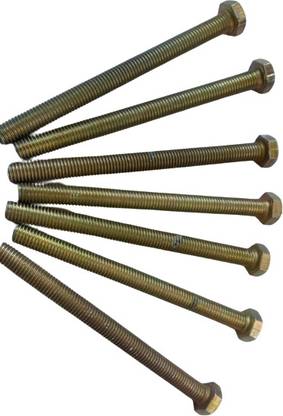 Implemental Bolt 10MM GI Hex Head bolt With Nut (10-75mm, 30Pcs)