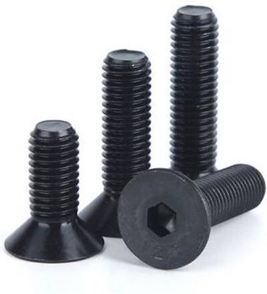 VP INDUSTRIES Bolt M6x40 mm CSK Allen Head High Tensile 10.9 Grad (Pcs-25)| Countersunk Allen Head Bolt with Allen Key 1 pc